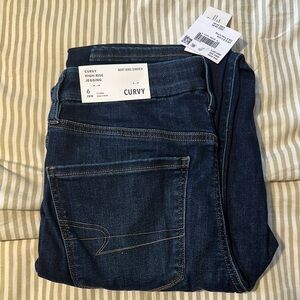 American Eagle Outfitters Blue Jeggings with Stretch